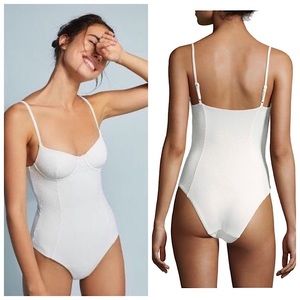 Onia Isabella High Leg One Piece Swimsuit